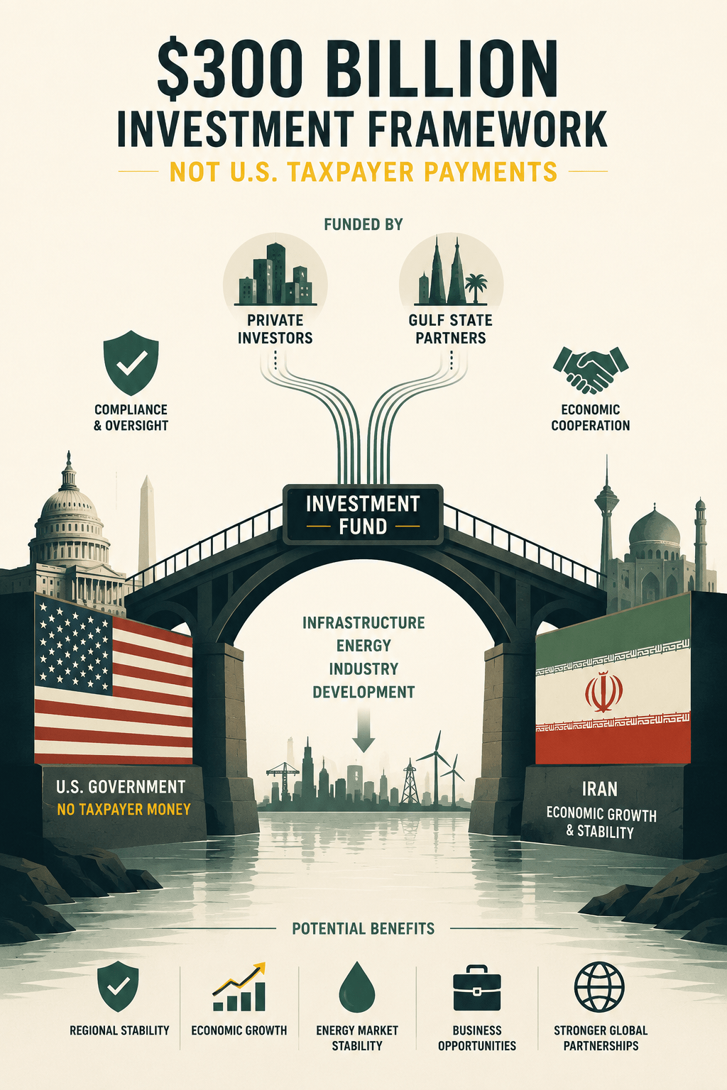What a Proposed $300 Billion Iran Investment Fund Could Mean for the United States, Its Allies, and American Taxpayers
